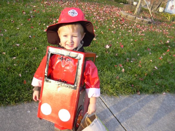 Firetruck Halloween costume idea